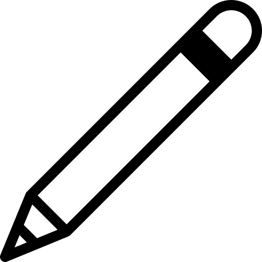 Pencil office material education write icon