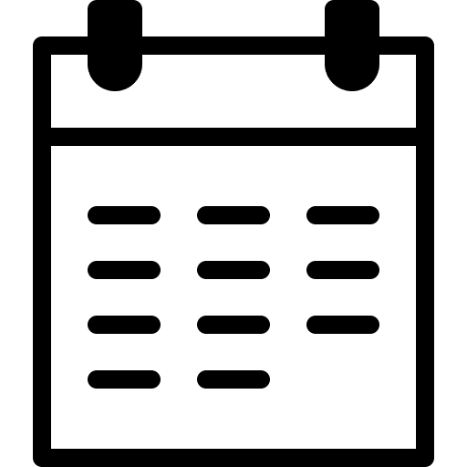 Schedule schedule time and date organization icon