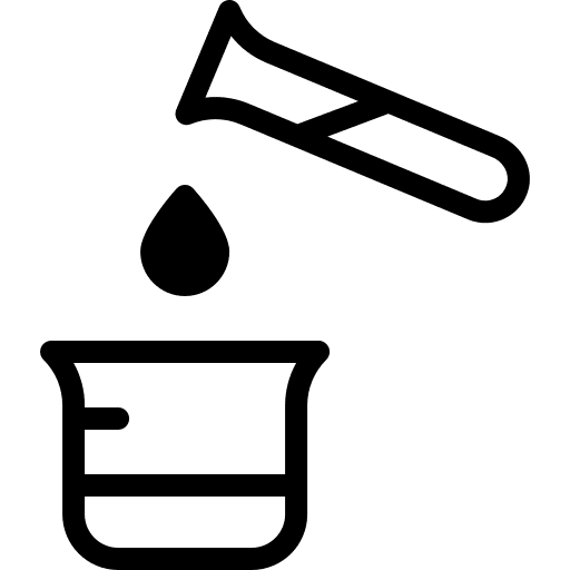 Laboratory flask lab test tube icon