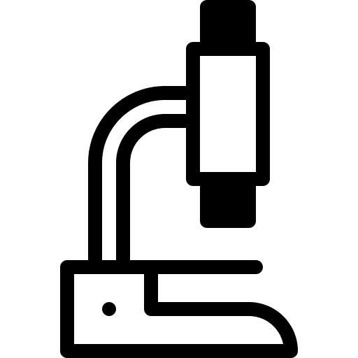 Microscope science laboratory lab icon