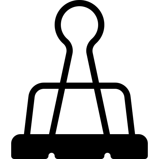 Paperclip school material education attach icon