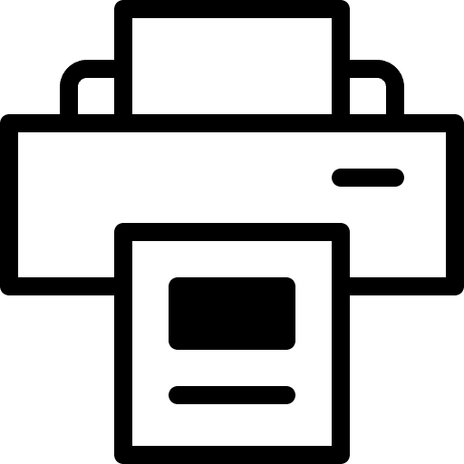 Printer print ink electronics icon