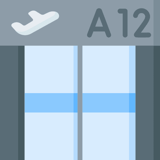 Boarding gate boarding gate airport travel icon