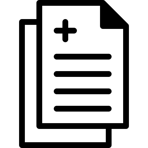 Test paper qualification document icon