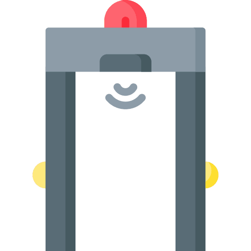 Detector security conveyor travel icon