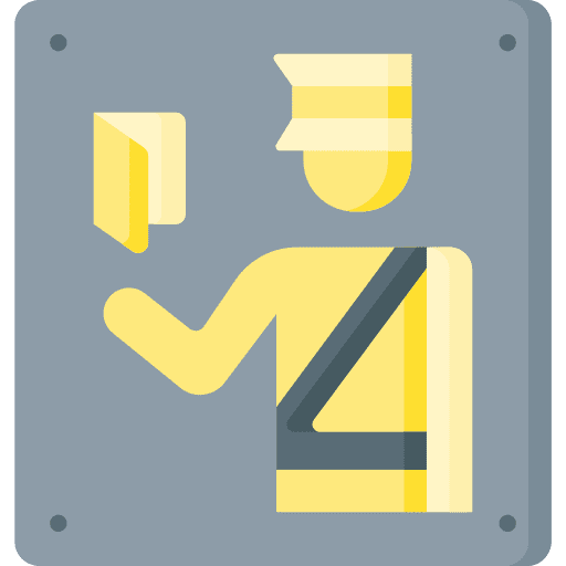 Immigration check travel management icon