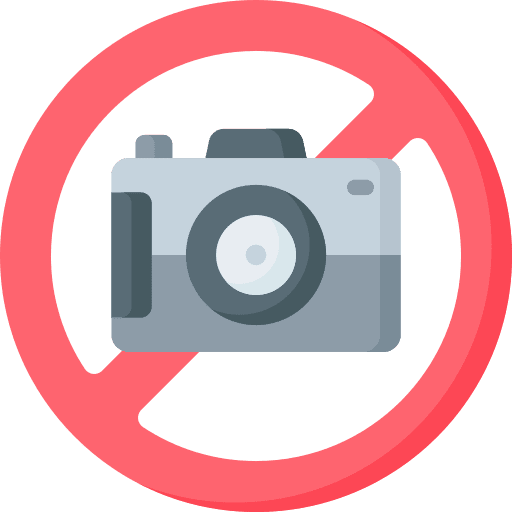 No camera no picture taking prohibition no camera icon
