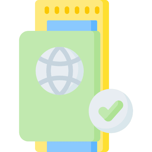 Passport passport control airport policeman icon