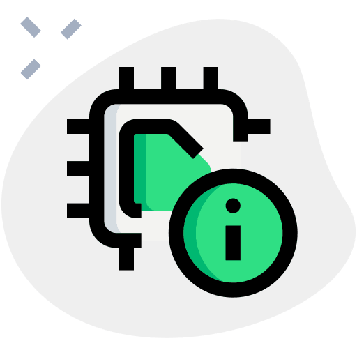 Information information microchip board icon