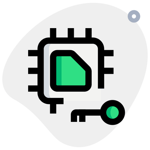 Key key computing circuit board icon
