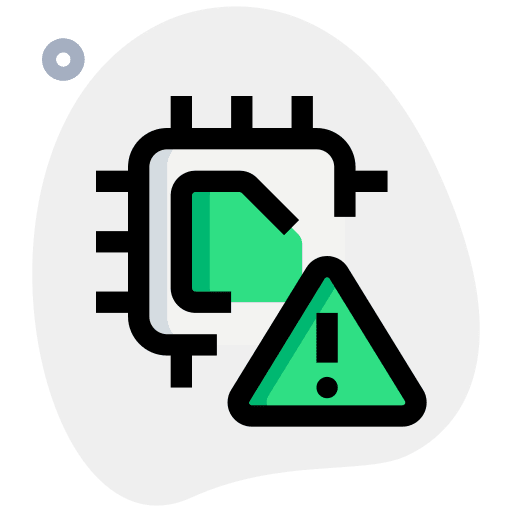 Warning warning board circuit board icon