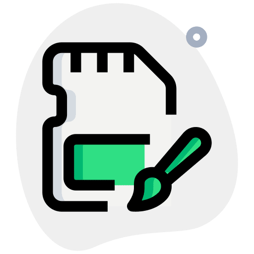 Art micro sd micro sd card hardware icon