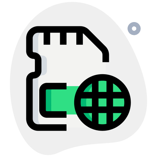 Browser computer micro sd card micro sd icon
