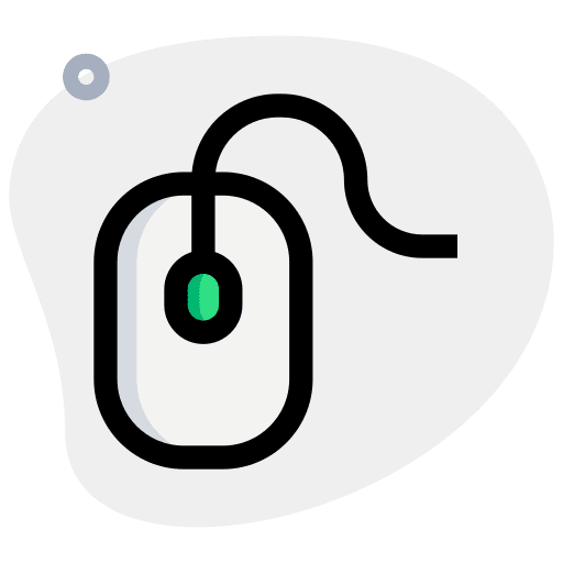 Computer mouse electronic technological clicker icon