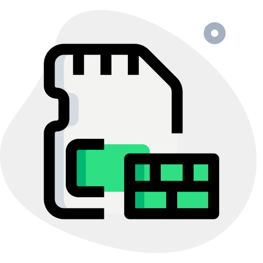 Firewall micro sd device firewall icon