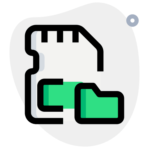 Folder micro sd card micro sd device icon