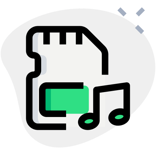 Music micro sd hardware micro sd card icon