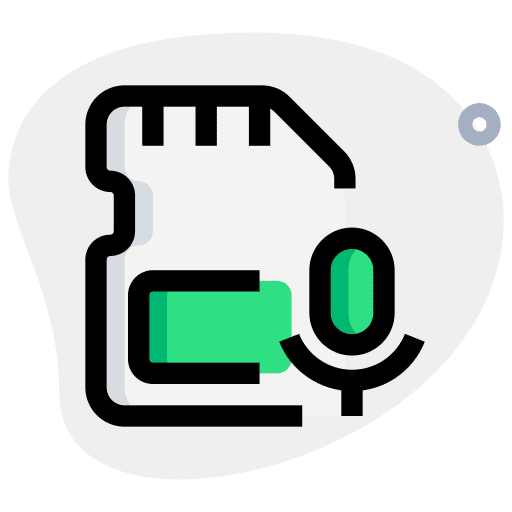 Recording hardware device microphone icon