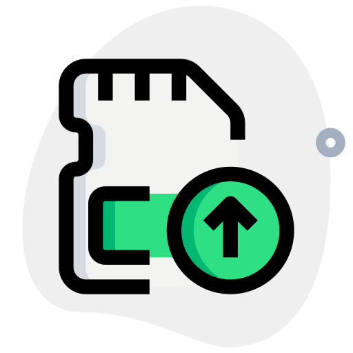 Export micro sd card adapter export icon