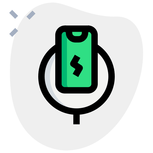 Wireless charging wireless charging communications smartphone icon