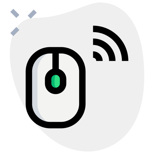Wireless mouse computing technological technology icon