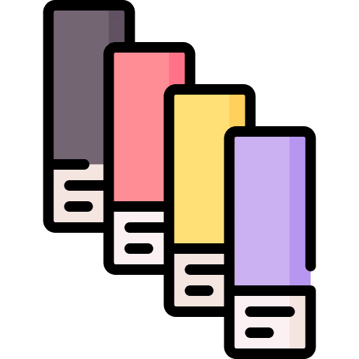 Color sample color palette painter art and design icon