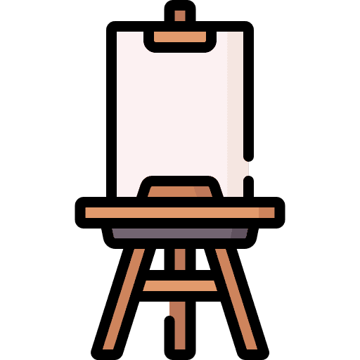 Easel easel paint creative icon