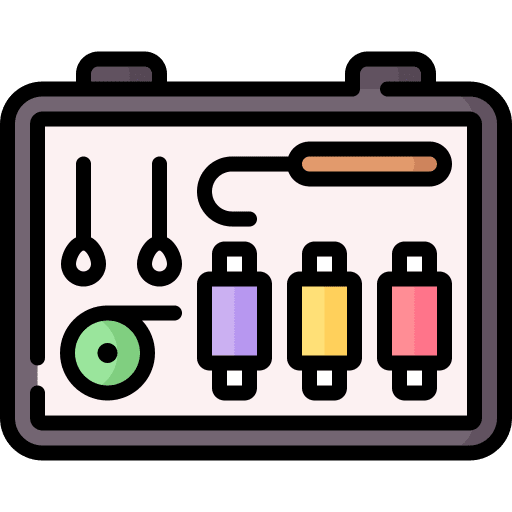 Sewing kit needlework fashion thread icon