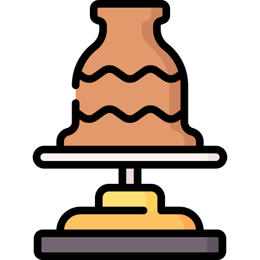 Clay crafting hand clay hobbies and free time icon