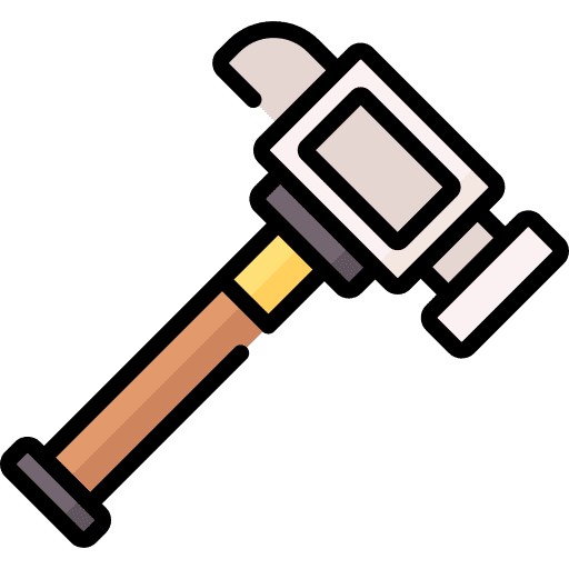 Hammer home repair tools hammer icon