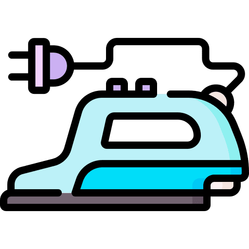 Iron heat laundry clothing iron icon