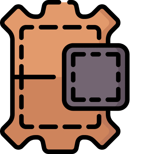 Leather cobbler textile handcraft icon