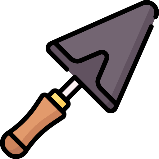 Trowel trowel spade oil paint icon