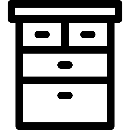 Cupboard home decoration drawer furniture and household icon