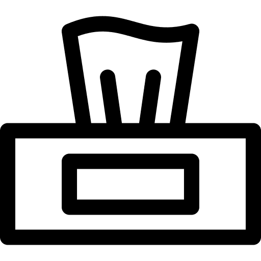 Tissue paper hygiene tissue paper tissue box icon