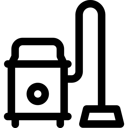Vacuum cleaner furniture and household electronics housekeeping icon