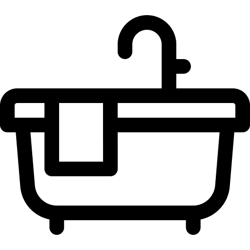 Bathtub bath washing personal hygiene icon