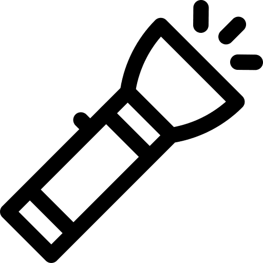 Flashlight torch electronics flashlight icon