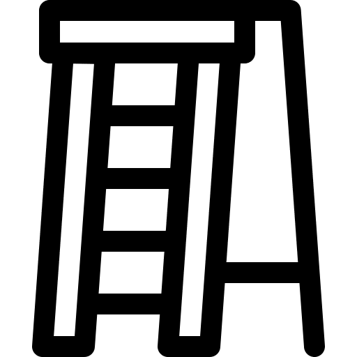 Ladder improvement ladder tool icon