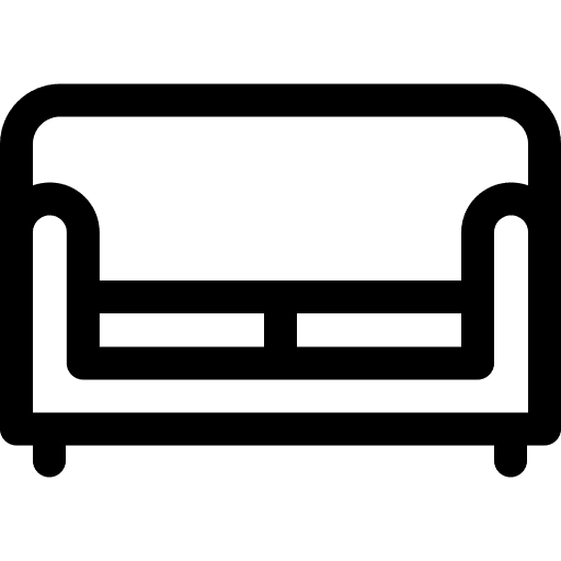 Sofa furniture and household furniture couch icon