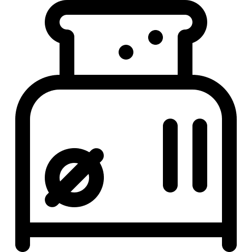 Toaster toast bread cook icon