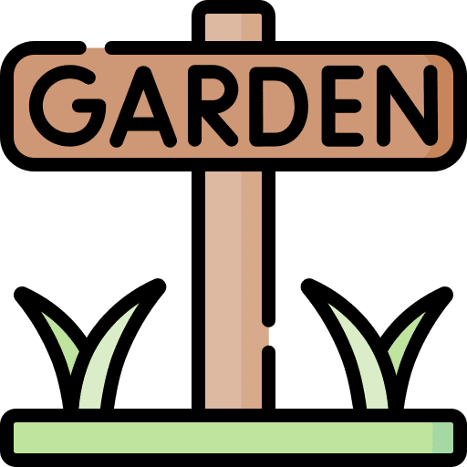 Garden farming and gardening nature board icon
