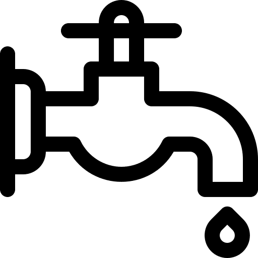 Water tap gryphon droplet faucet icon