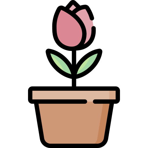 Flower nature pot flower icon