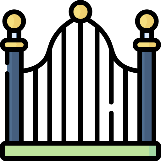 Gate property security gate icon