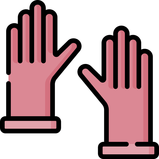 Gloves gardening tools farm hand icon