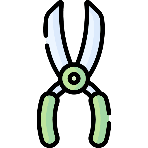 Pruners farming and gardening pruning gardening tool icon