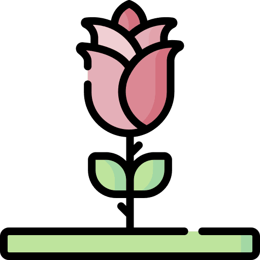 Rose nature rose botanic icon
