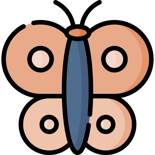 Butterfly animal kingdom wildlife butterfly icon