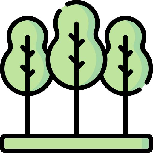 Tree nature landscape forest icon